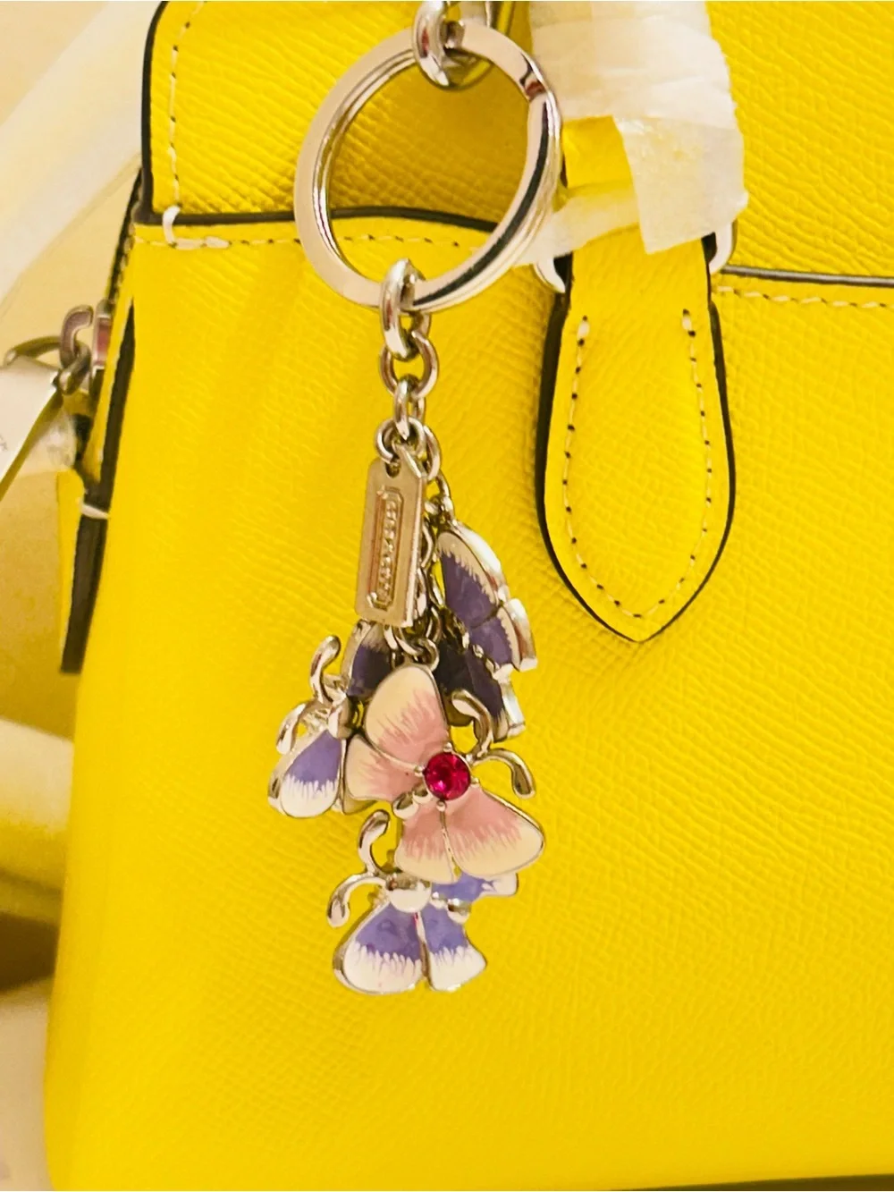 EXTREMELY RARE Coach Y2K Butterfly Charm Keychain/ Bag Charm